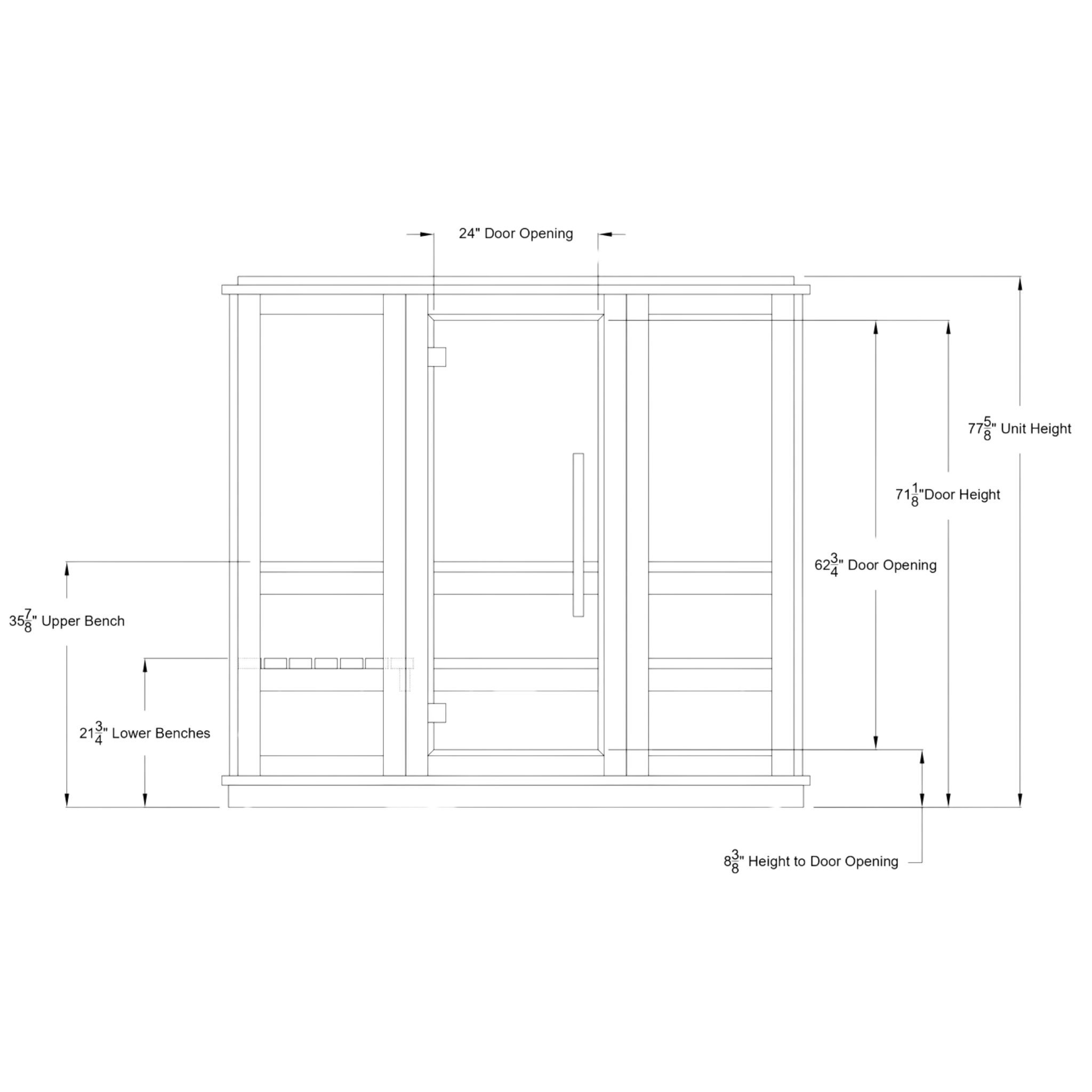 AH Classic 6-Person Hybrid Sauna