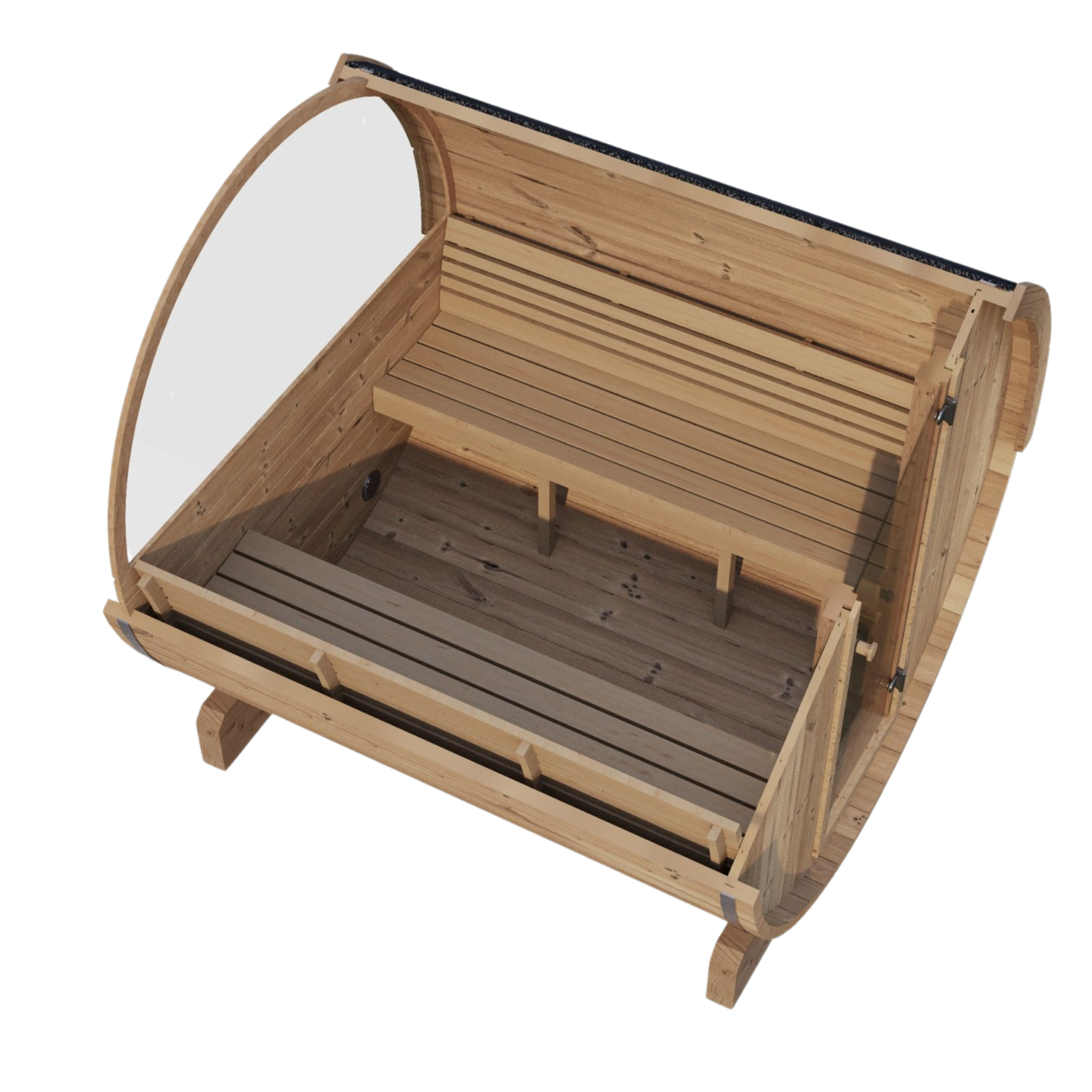 Thermo-Spruce Barrel Sauna 3-Person