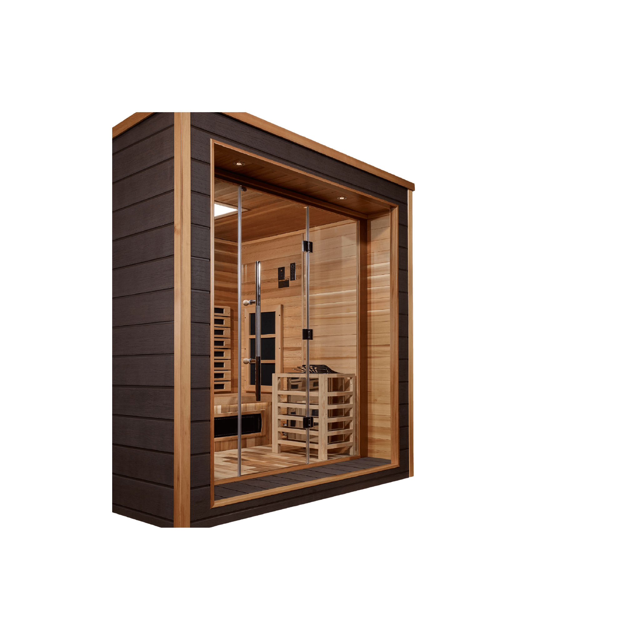 GDI Modern Outdoor Hybrid Sauna 3-Person
