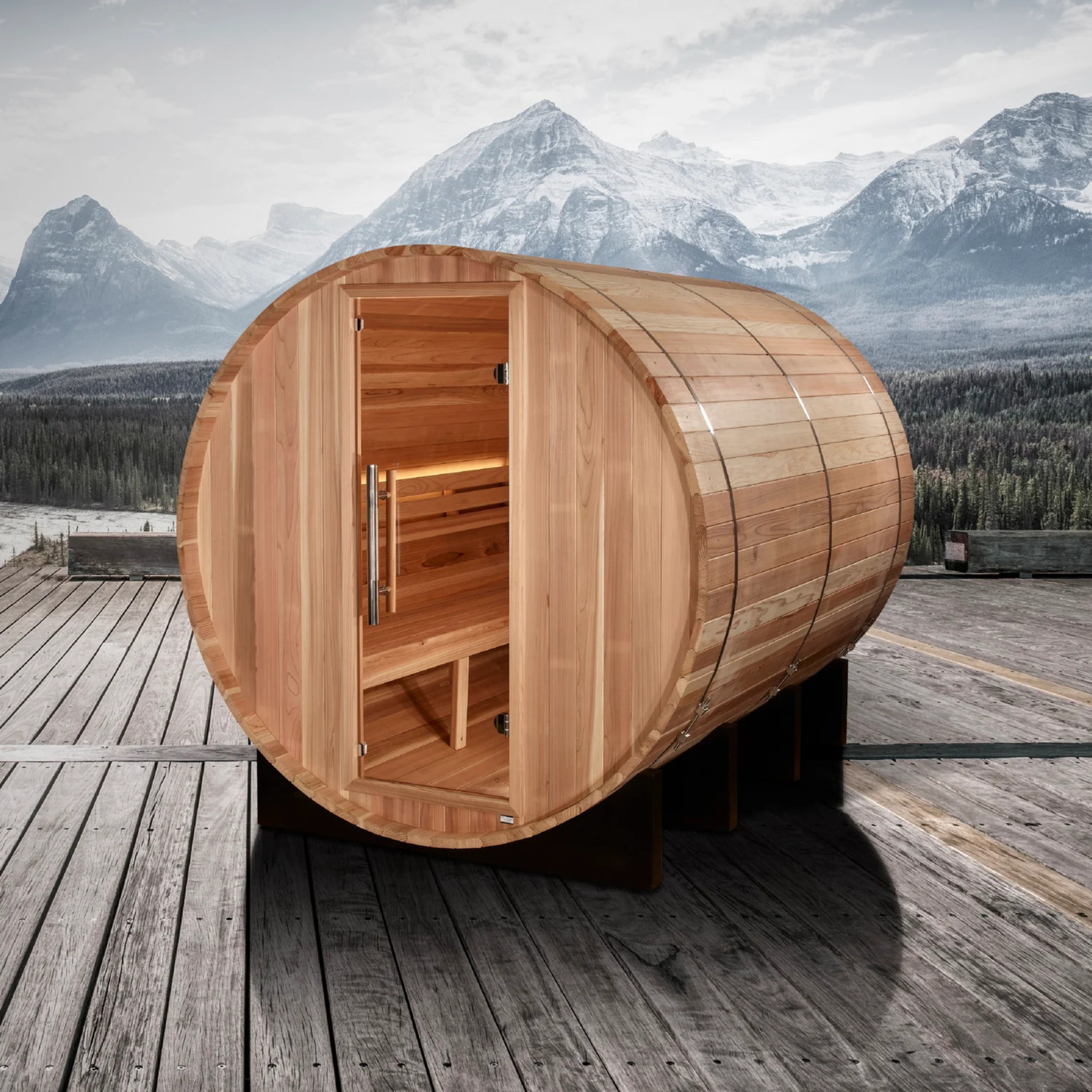 GDI Red Cedar Barrel Sauna 6-Person