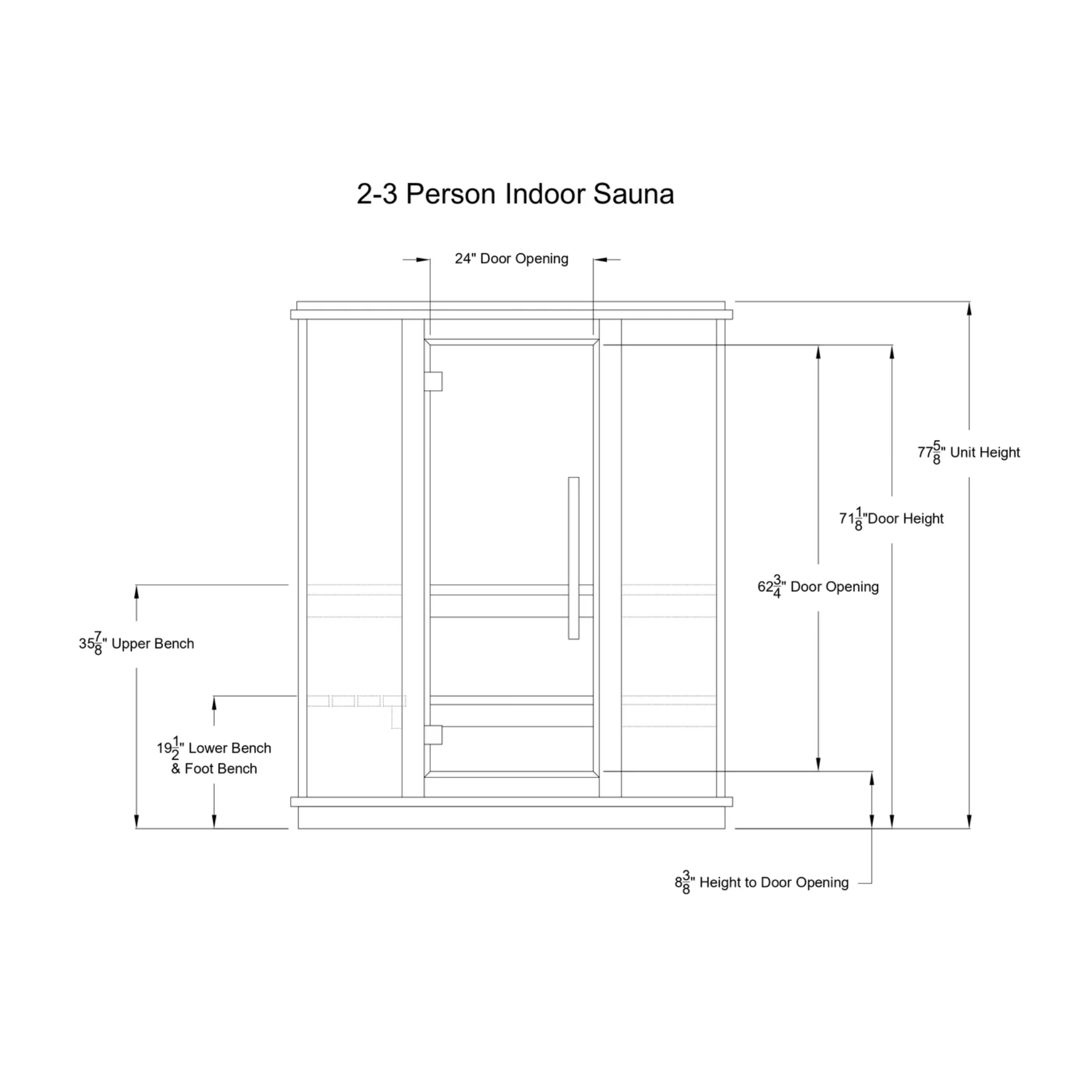 AH Classic 2-3 Person Hybrid Sauna
