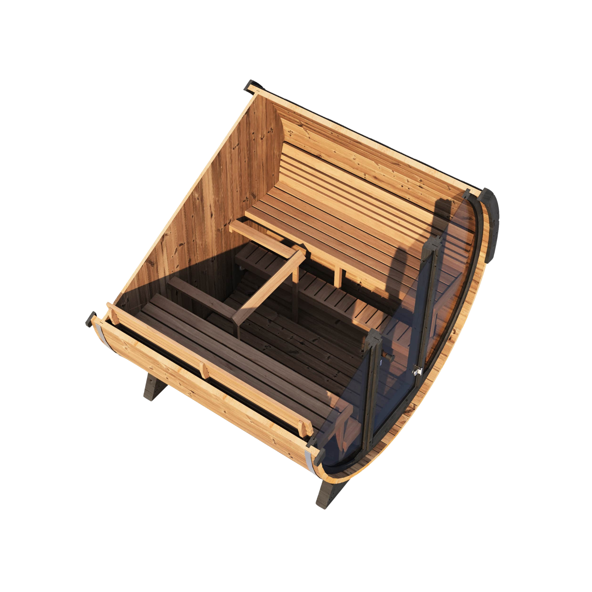 LUX Thermo-Spruce Barrel Sauna 6-Person