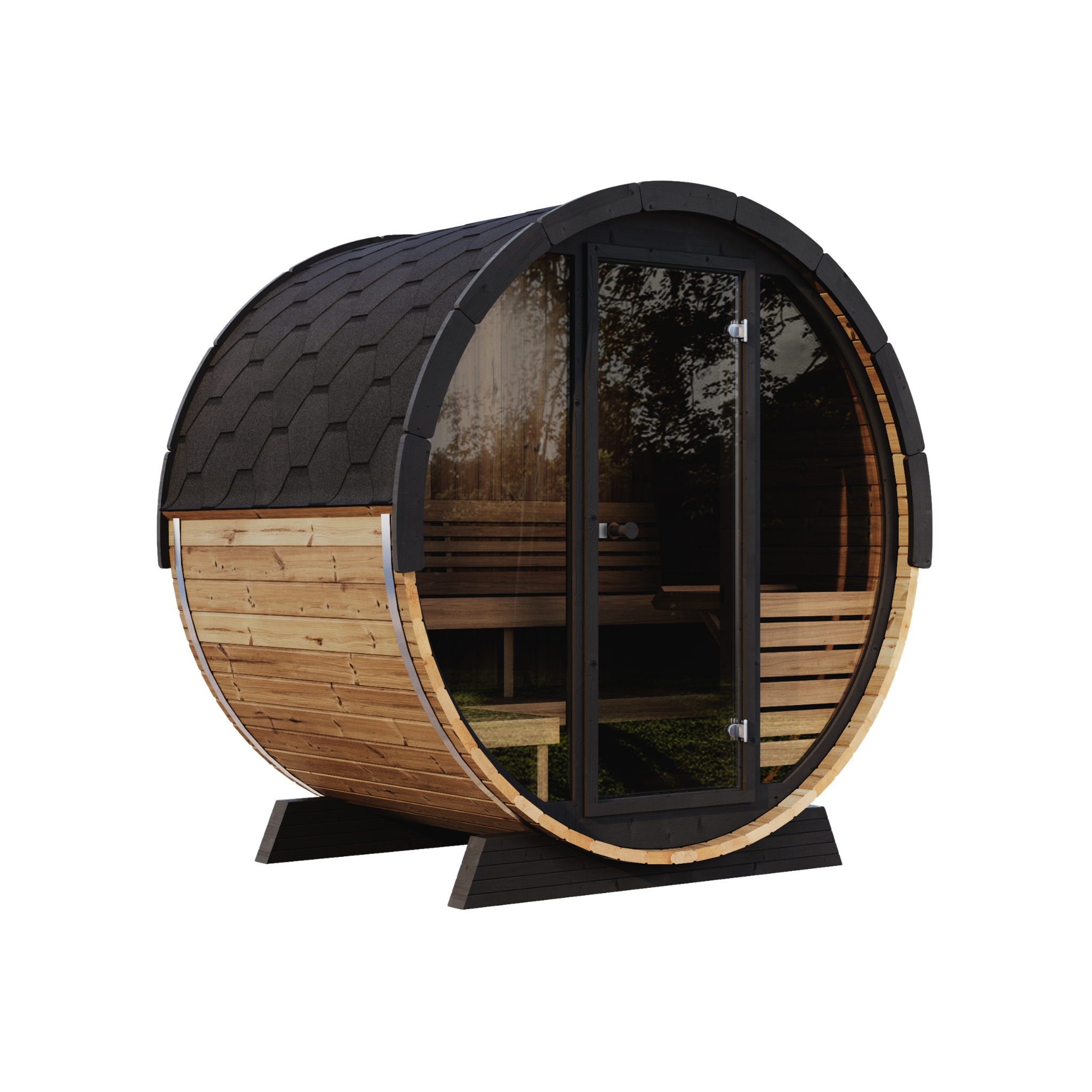 LUX Thermo-Spruce Barrel Sauna 4-Person