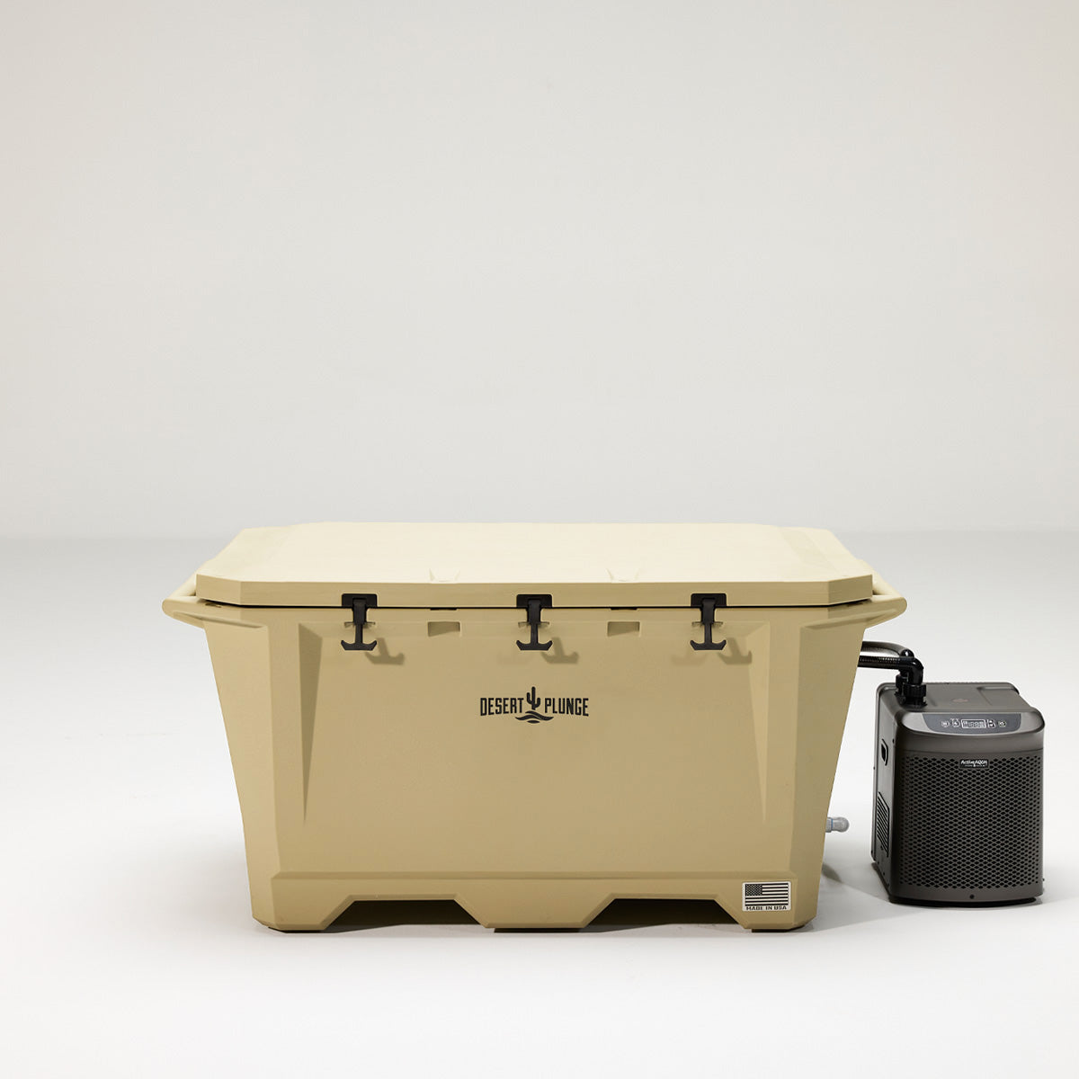 The Wide Grizzly 450 Cold Plunge Tub - 1/4 Horsepower - Tan