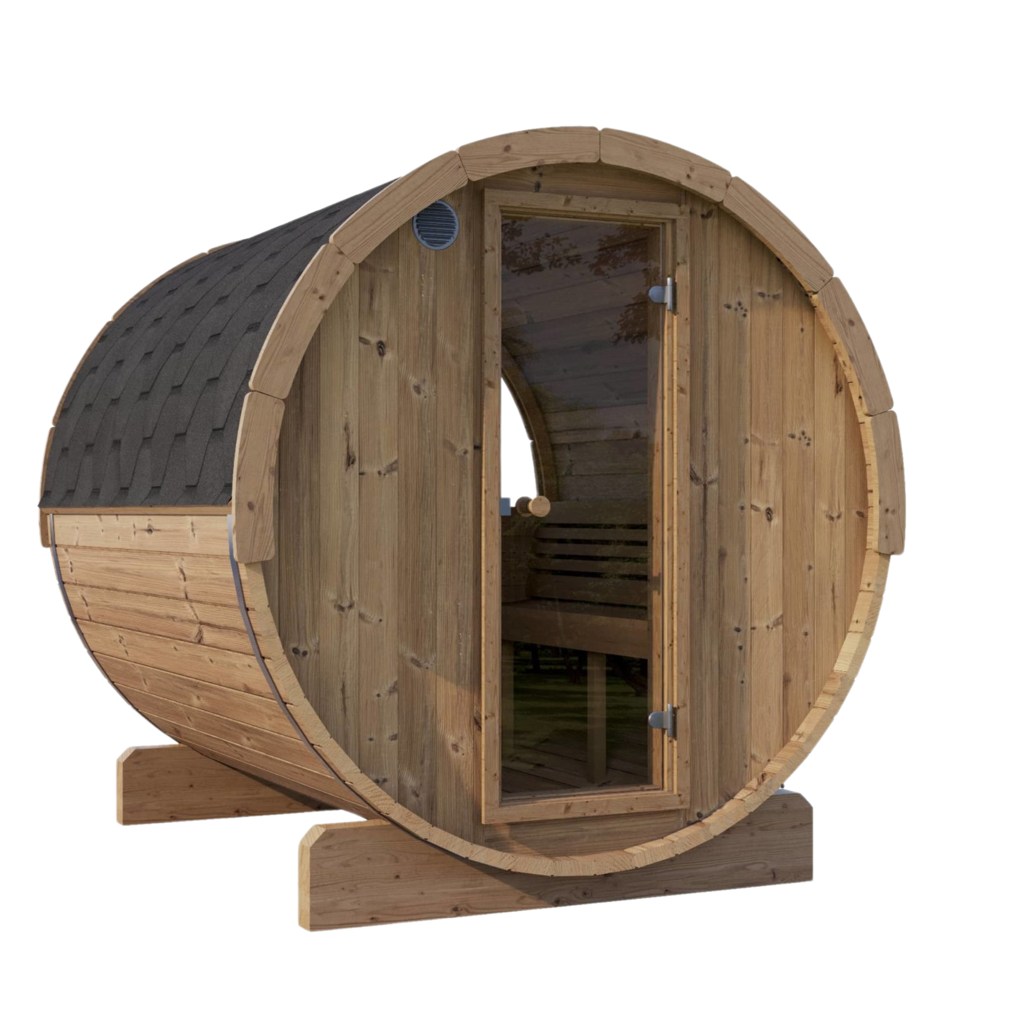 Thermo-Spruce Barrel Sauna 3-Person