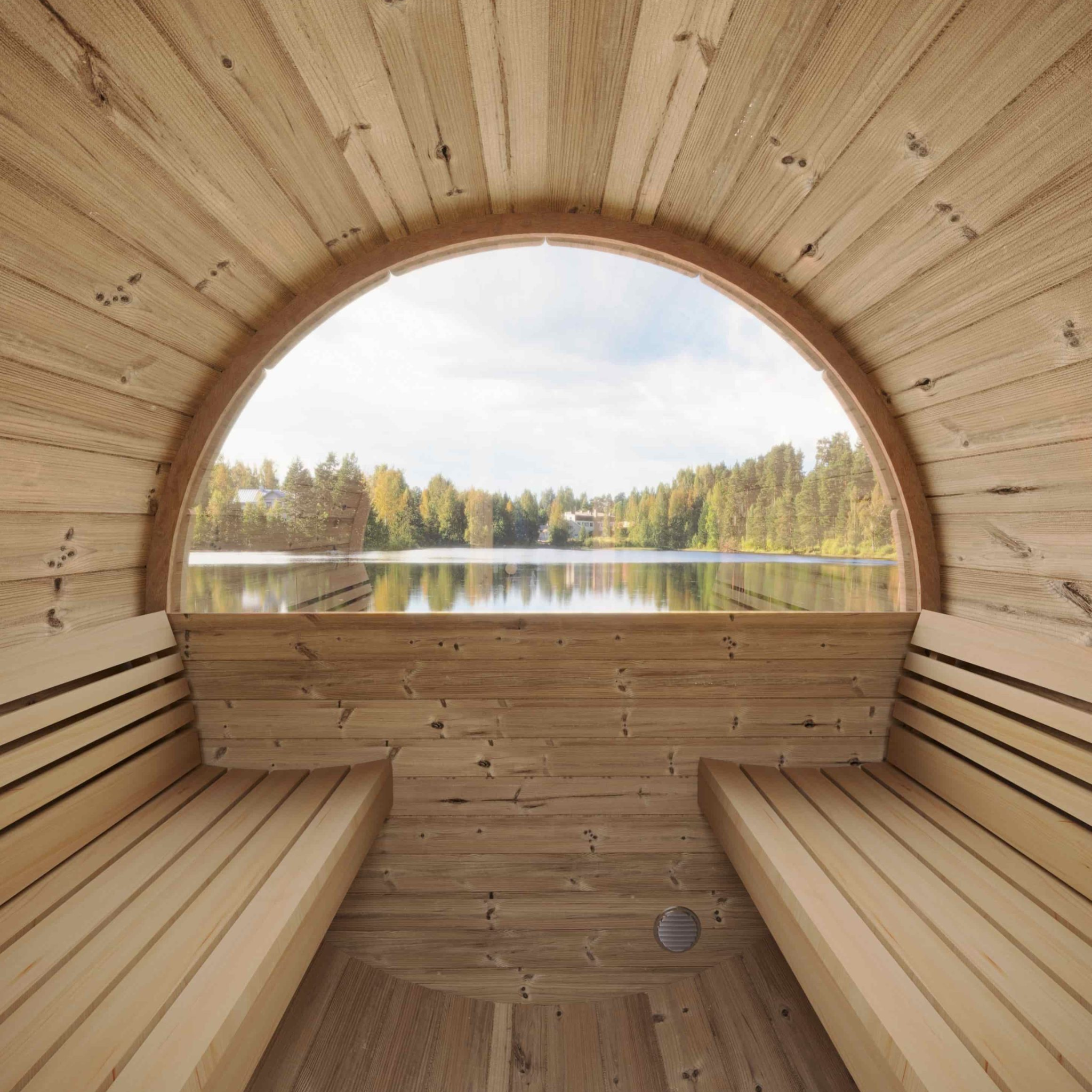 Thermo-Spruce Barrel Sauna 3-Person