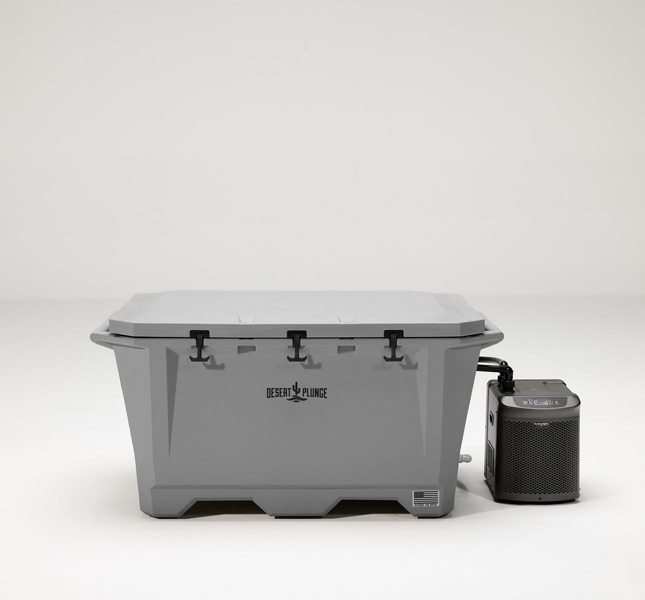 The Wide Grizzly 450 Cold Plunge Tub - 1/4 Horsepower - Gray