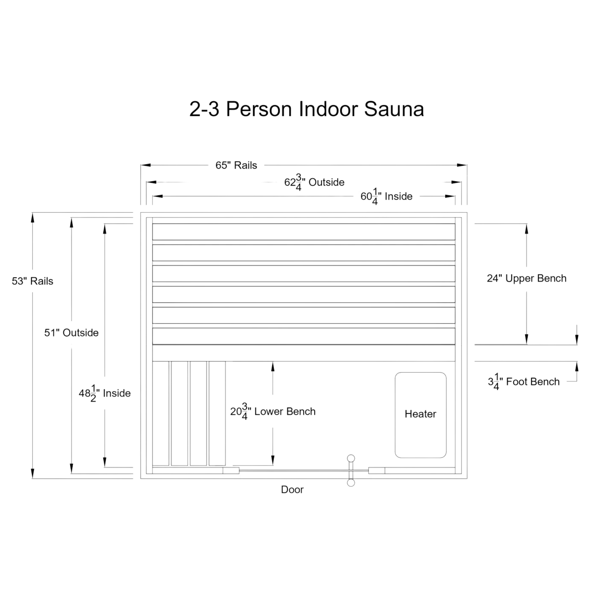 AH Classic 2-3 Person Hybrid Sauna