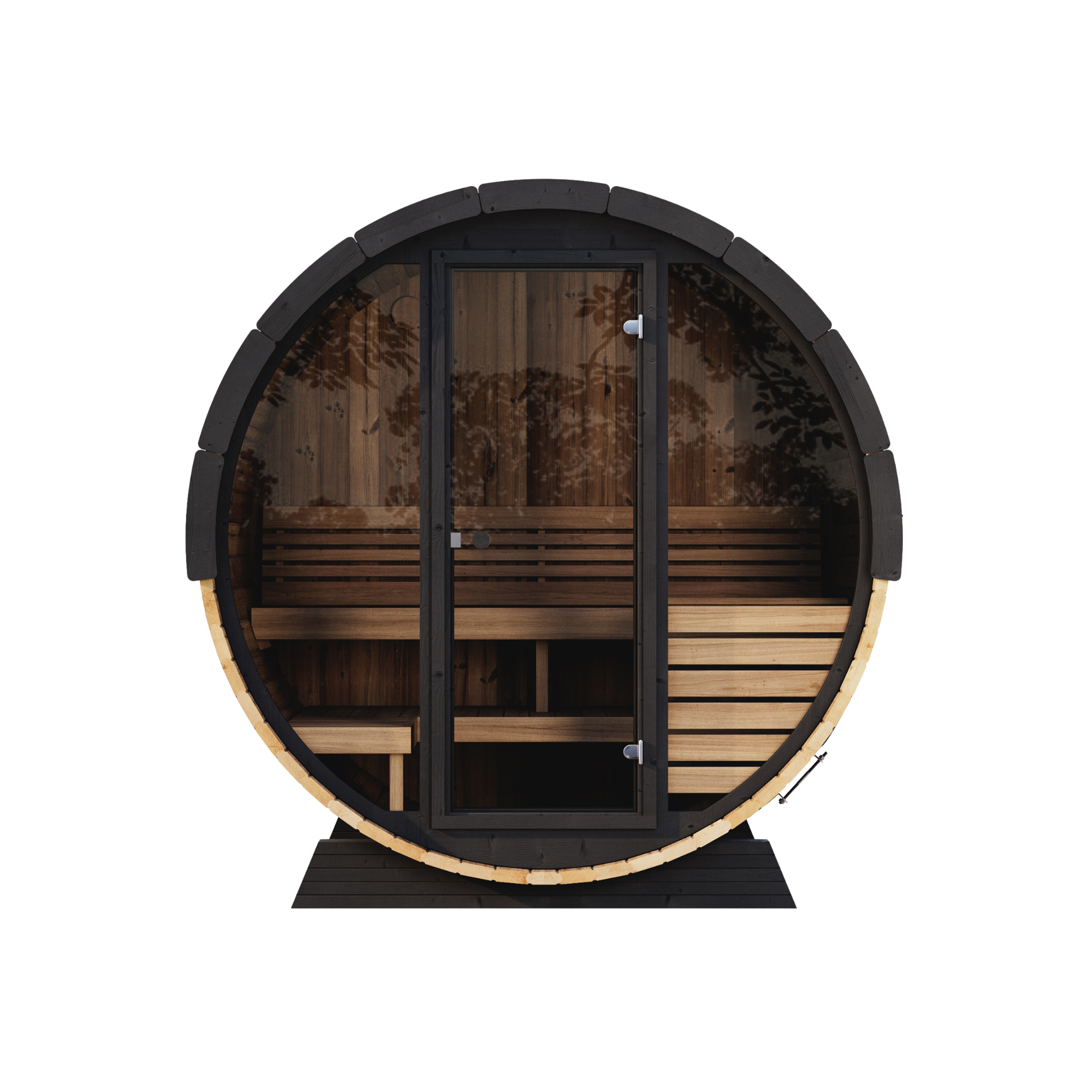 LUX Thermo-Spruce Barrel Sauna 6-Person