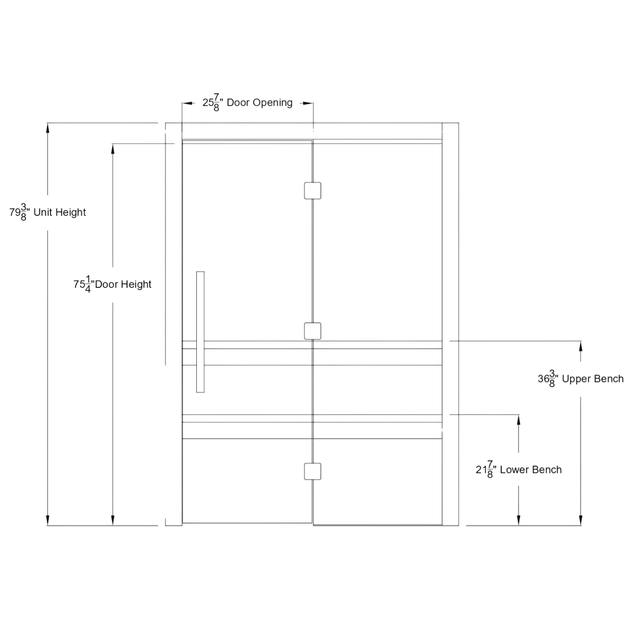 AH Modern 3-Person Hybrid Sauna