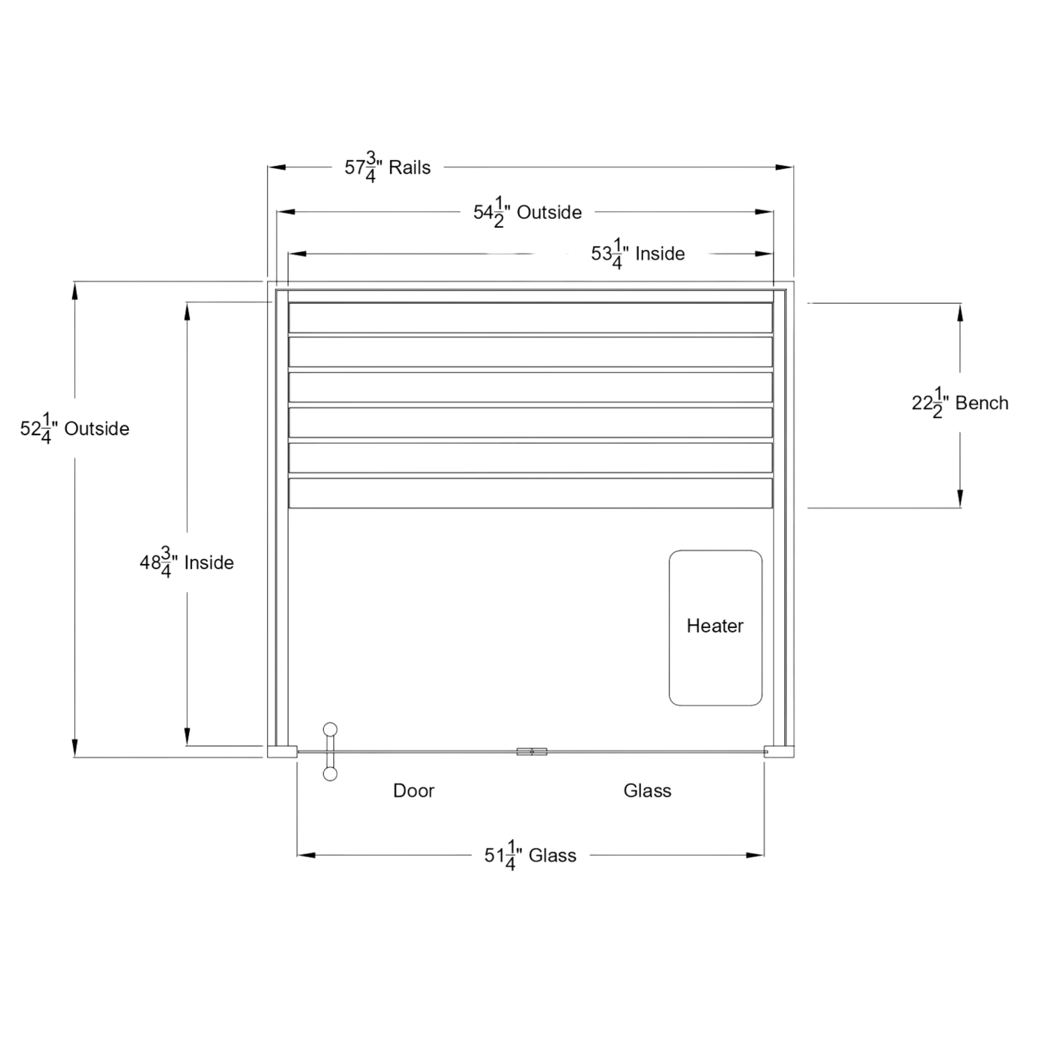 AH Modern 2-Person Hybrid Sauna