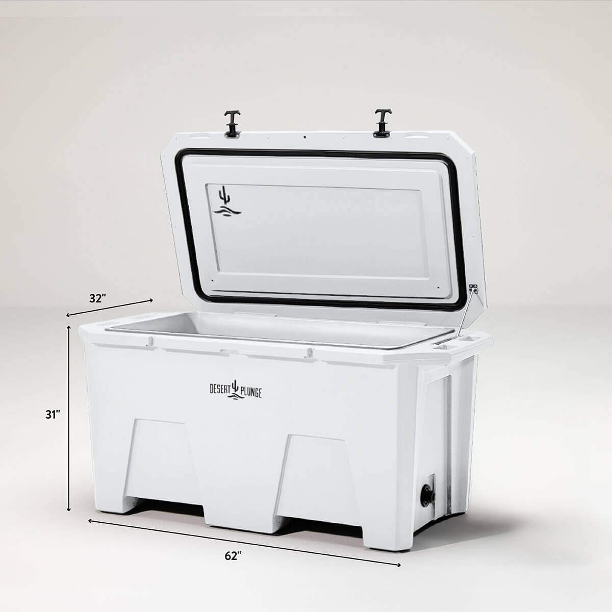 The Desert Plunge Exclusive Cold Plunge Tub - Tub Only-Chiller Ready -  White